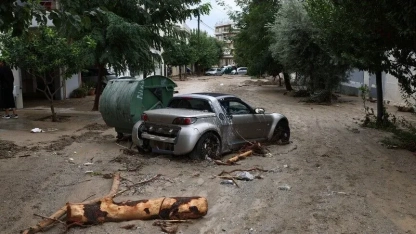Girit Adası’nda şiddetli yağış ve rüzgar nedeniyle bir kişi hayatını kaybetti