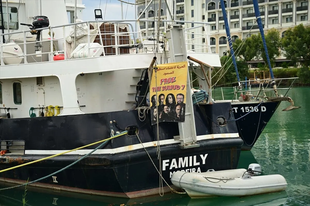 Sumud Filosu'nun hasarlı gemileri Antalya'da yeniden sefere hazırlanıyor