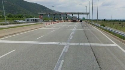 Egnatia Otoyolu’nda ağır tonajlı araçlara fırtına engeli