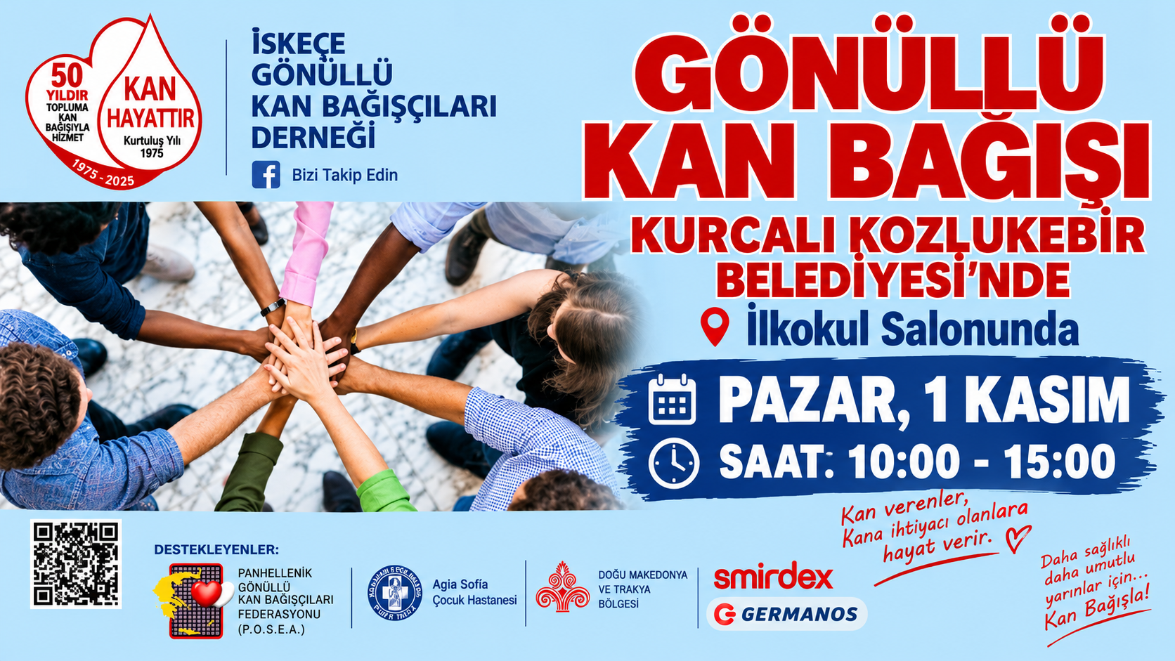 Kurcalı köyünde gönüllü kan bağışı kampanyası düzenlenecek