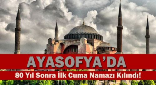 Ayasofya'da artık beş vakit ezan okunuyor