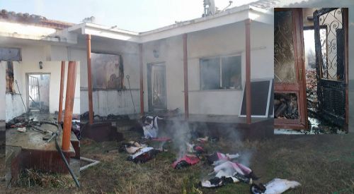 Κozlukebir köyünde bir ev yandı!