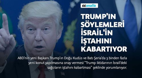 Trump'ın söylemleri İsrail'in iştahını kabartıyor