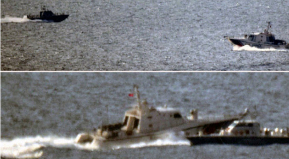 Türk ve Yunan botları burun buruna geldi