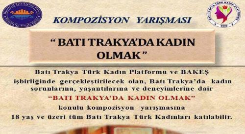 Bakeş ve Kadın Platformundan KOMPOZİSYON YARIŞMASI