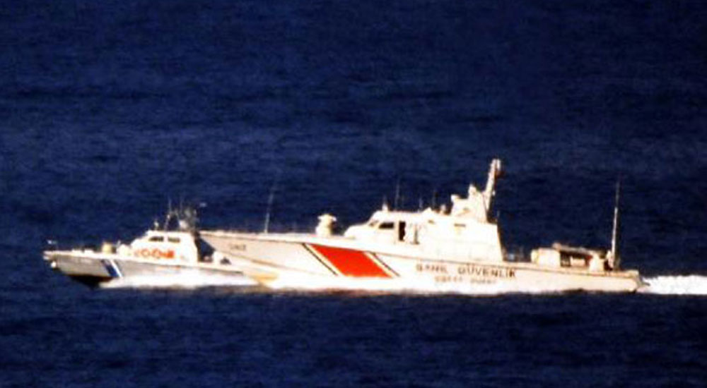 Kardak'ta Türk ve Yunan botları burun buruna geldi