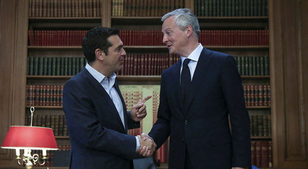 Fransa Ekonomi Bakanı borçlar için Atina'da