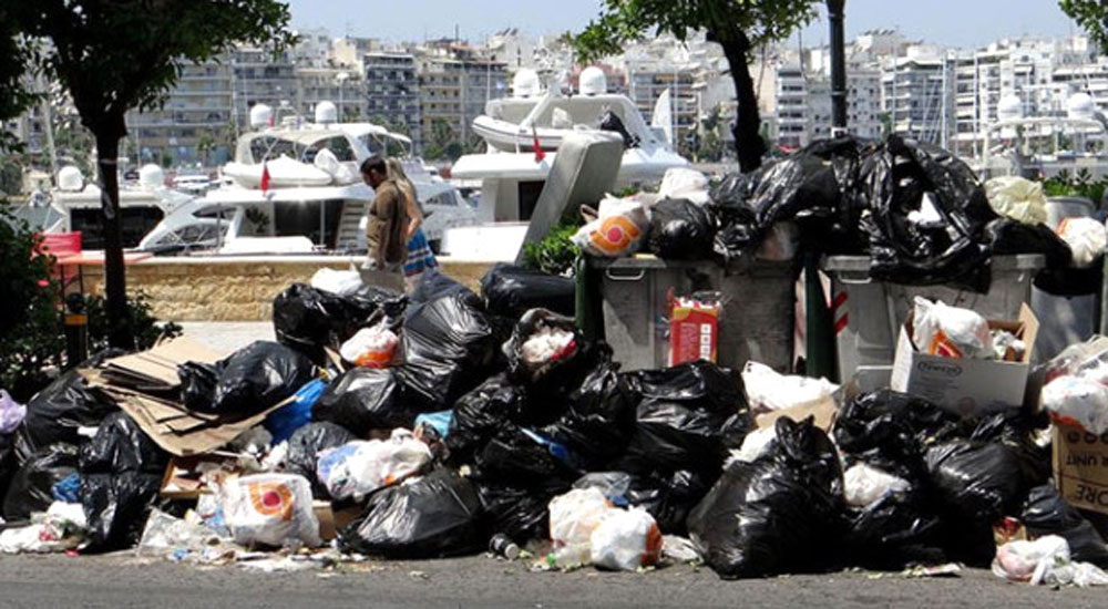 Yunanistan, çöplüğe döndü