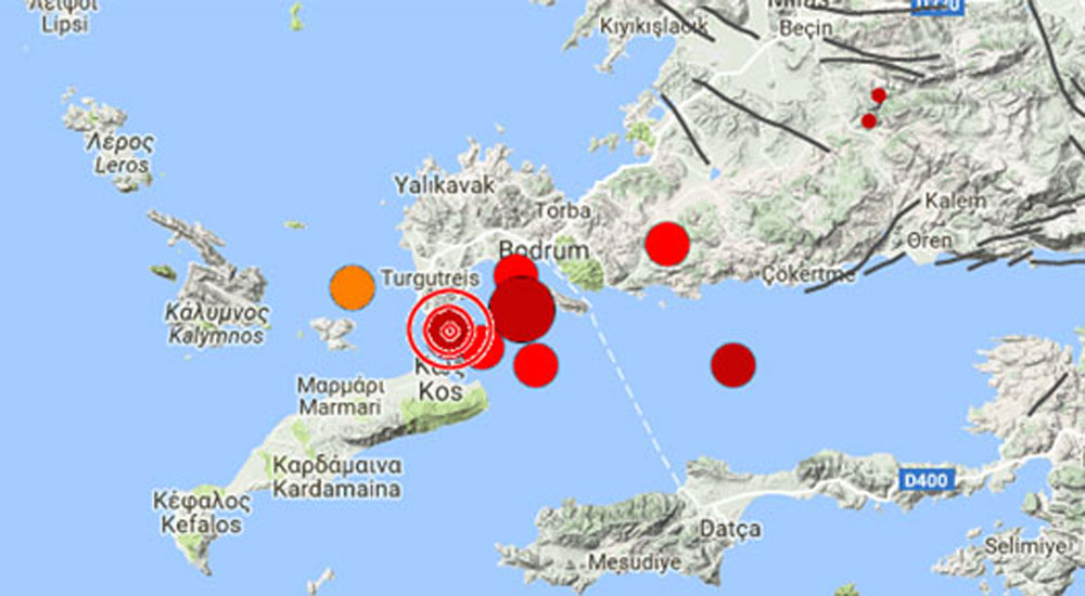 Ege'de deprem oldu, İstanköy Adası'nda 2 kişi hayatını kaybetti