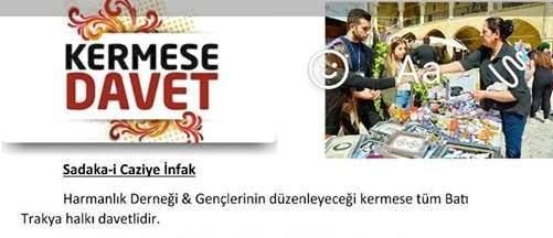 Harmanlık gençlerinden Afrika için yardım kermesi