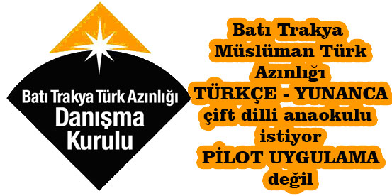 Azınlık çift dilli anaokulu talebini yineledi