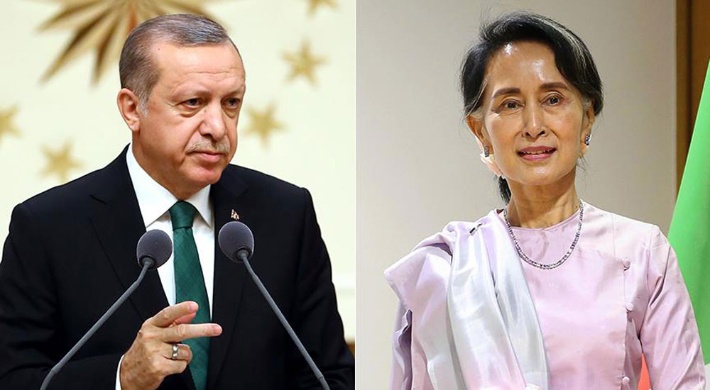 Erdoğan, Myanmar lideri Suu Çii ile görüştü