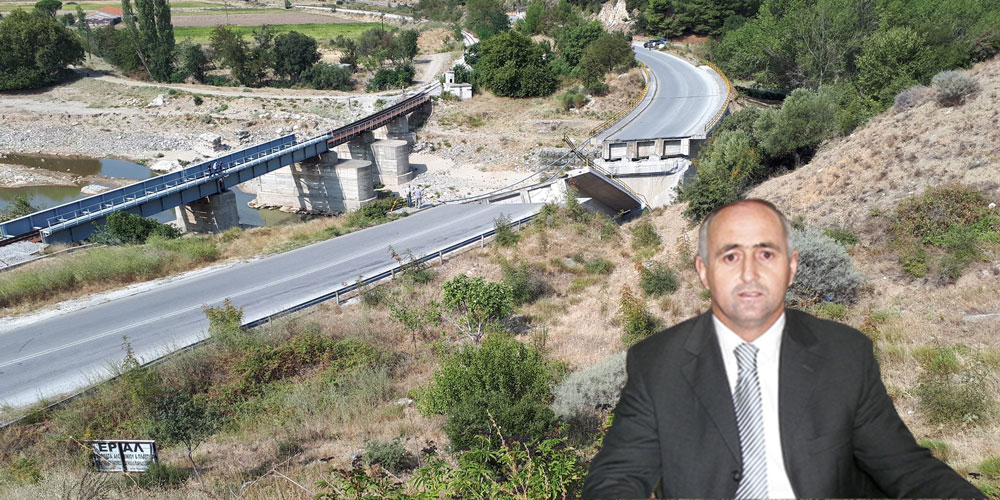 Rodop ilinde Narlıköy köprüsü çöktü