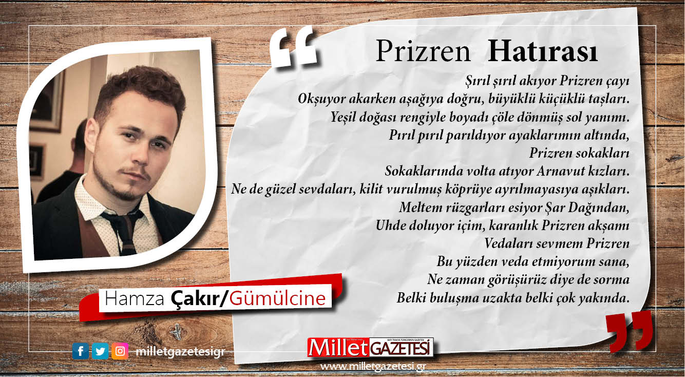 Şiir | Prizren Hatırası - Hamza Çakır