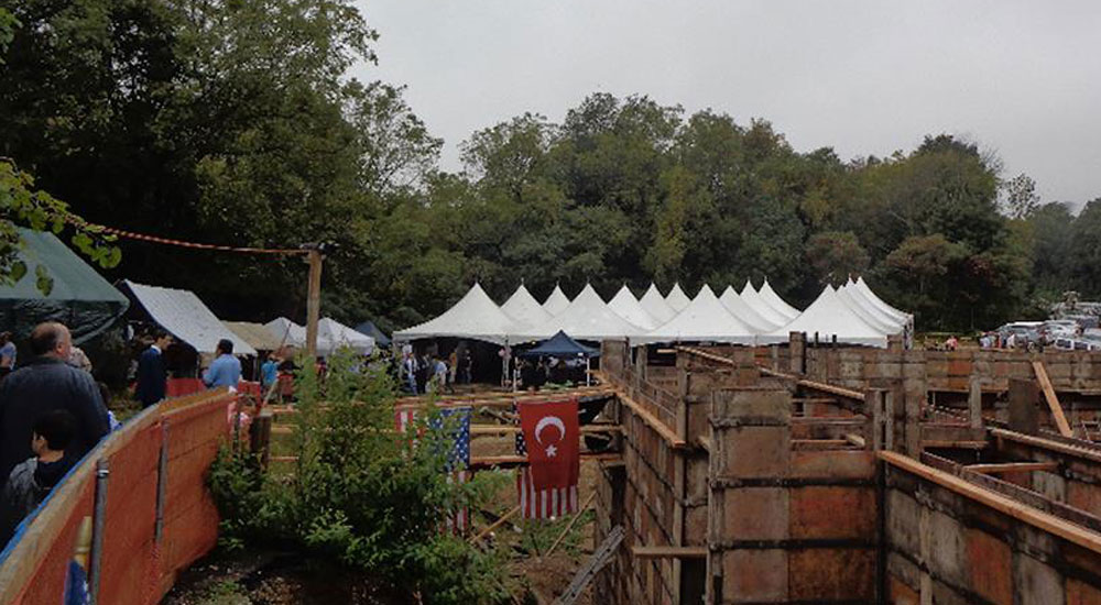 New York'ta Türklerin yaptırdığı cami projesinin temeli atıldı