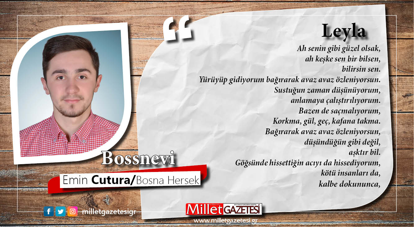 Şiir | Leyla - Emin Cutura