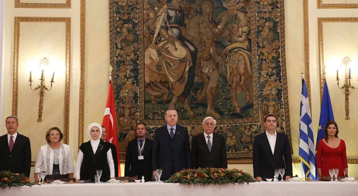 Erdoğan onuruna verilen akşam yemeğinde önemli mesajlar verildi