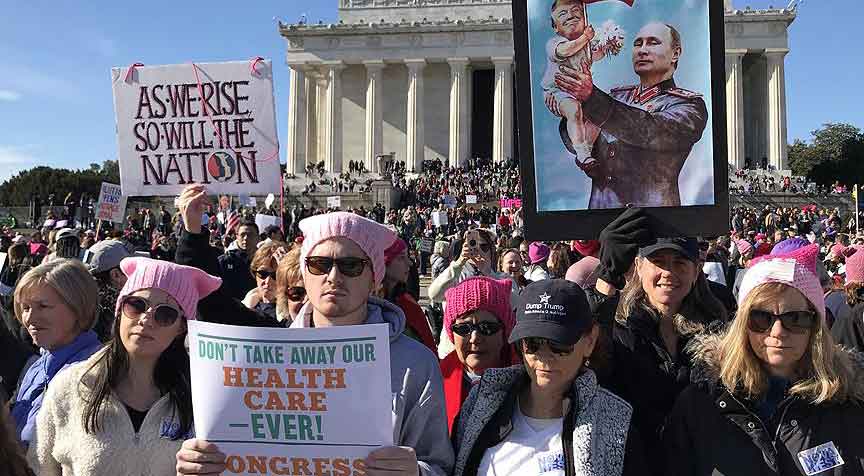 ABD'de Trump karşıtı 'Kadınlar Yürüyüşü'