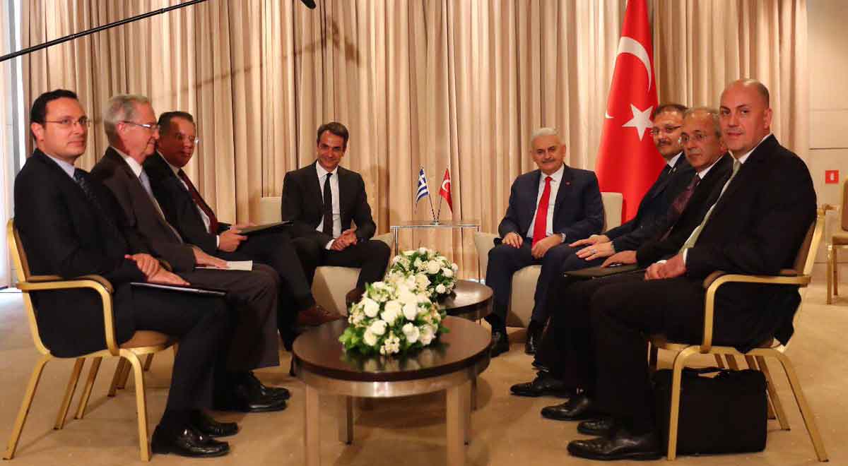 Türk Başbakan Yıldırım, YDP Başkanı Miçotakis'i kabul etti