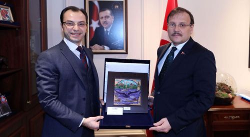 İşadamı Levent Sadık Ahmet'ten T.C. Başbakan Yardımcısı Çavuşoğlu'na ziyaret
