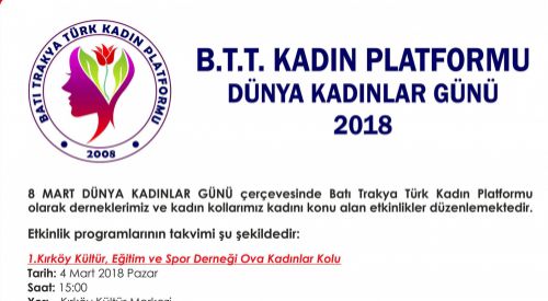 Batı Trakyalı Türk kadınlardan bir dizi etkinlik