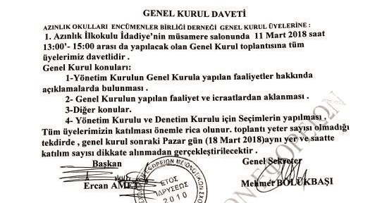 Encümenler genel kurul toplantısında buluşacak