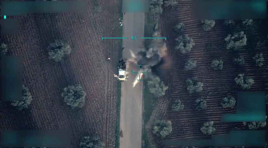 Afrin'de teröristlerin sivilleri katlettiği tuzaklama anları görüntülendi