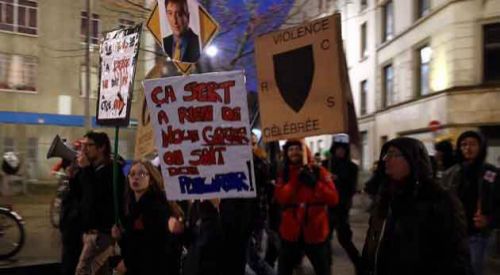Belçika'da polis şiddeti protesto edildi