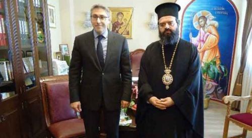 Başkonsolos Ömeroğlu'ndan Metropolit Panteleimon’a ziyaret