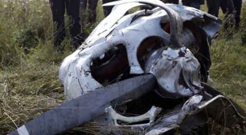 Yunanistan'da düşen uçaktan kurtulan olmadı