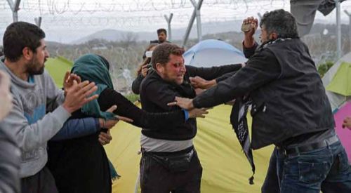 Lagkadikia mülteci kampı karıştı